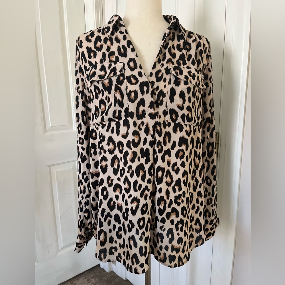 Ann Taylor Animal Print blouse